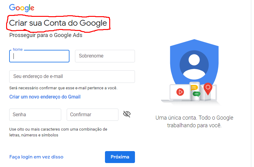 criar conta para anunciar no google ads em 2021