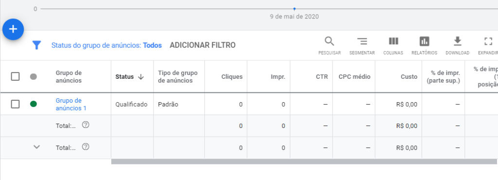 campanha ativa para anunciar no google ads 